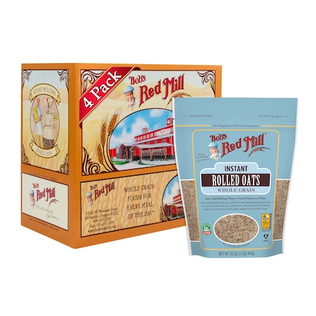 Bobs Red Mill Natural Foods Bob's Red Mill Instant Rolled Oats 16 oz. Bag, PK4 1371S164